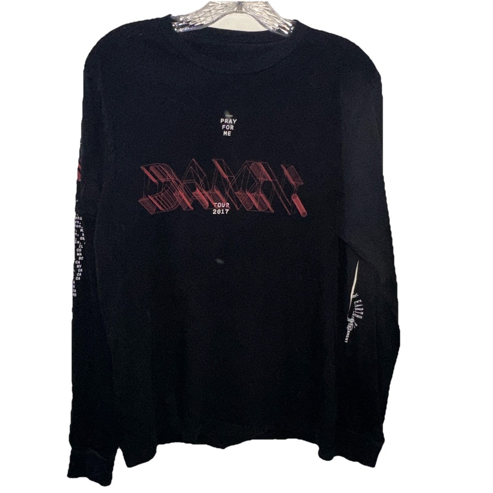 No Post Pray For Me T-Shirt Tour 2017 Long Sleeve Size Small